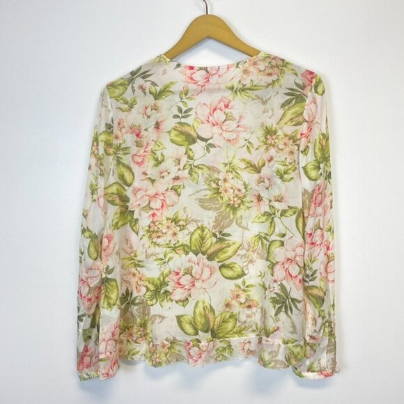 J. Jill Floral Cottage Core Button Down Blouse - Picture 13 of 13